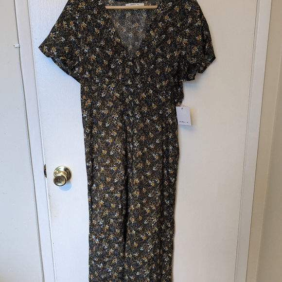 NWT Rayney Ava Ditsy Button Front Midi Dress Large Junior - Picture 4 of 5